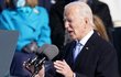 Joe Biden při prvním prezidentském projevu. Joe Biden při prvním prezidentském projevu.