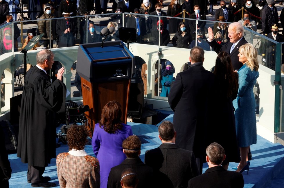 Joe Biden složil přísahu a stal se 46. prezidentem USA.