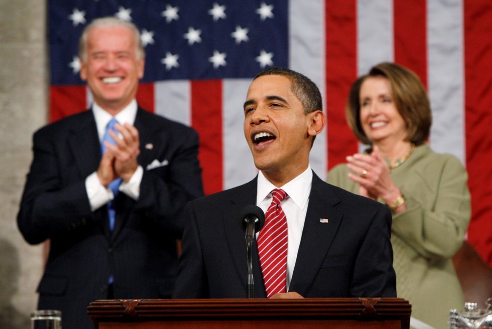 Rok 2009: Joe Biden jako viceprezident s tehdejším prezidentem Barackem Obamou