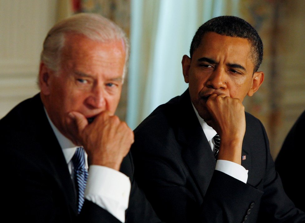 Rok 2009: Joe Biden jako viceprezident s tehdejším prezidentem Barackem Obamou