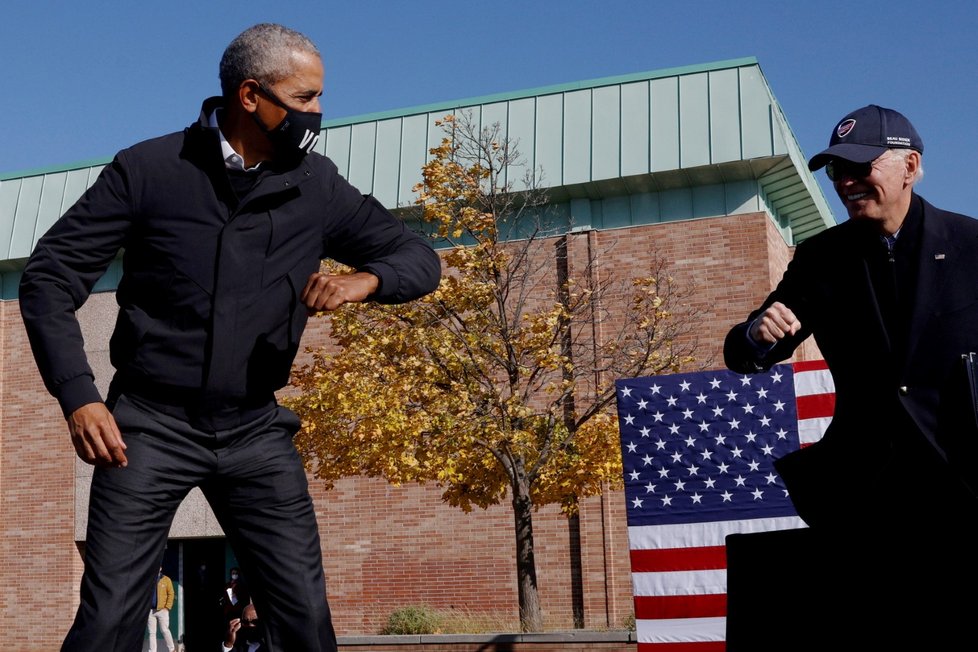 Joe Biden a Barack Obama během prezidentské kampaně.