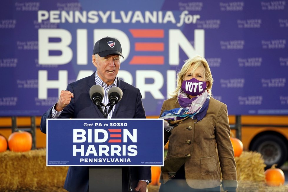 Joe Biden s manželkou Jill během kampaně v roce 2020