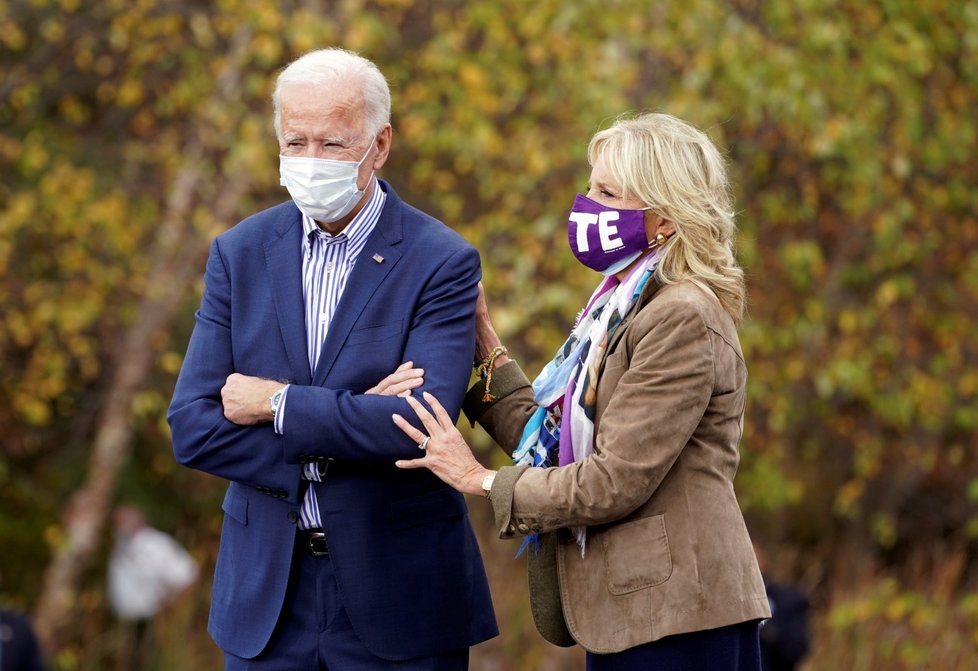 Joe Biden s manželkou Jill během kampaně v roce 2020
