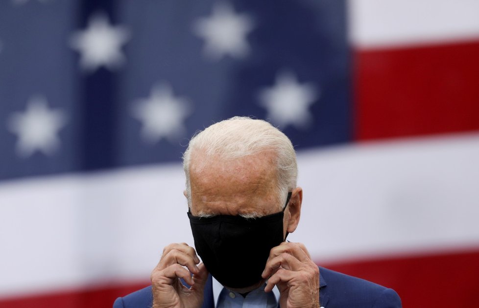 Joe Biden během volební kampaně pro prezidentské volby 2020