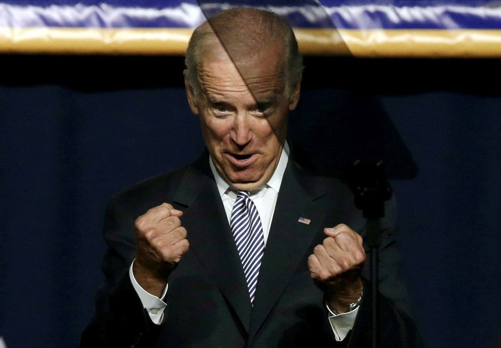 Rok 2015: Viceprezident Joe Biden v New Yorku