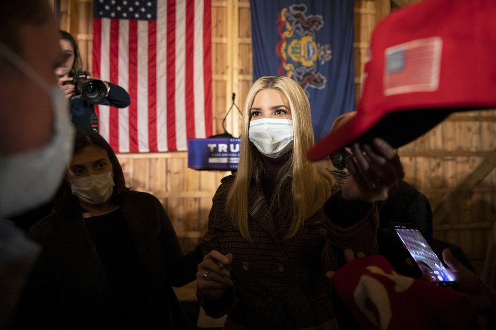 Ivanka Trumpová během prezidentské kampaně svého otce