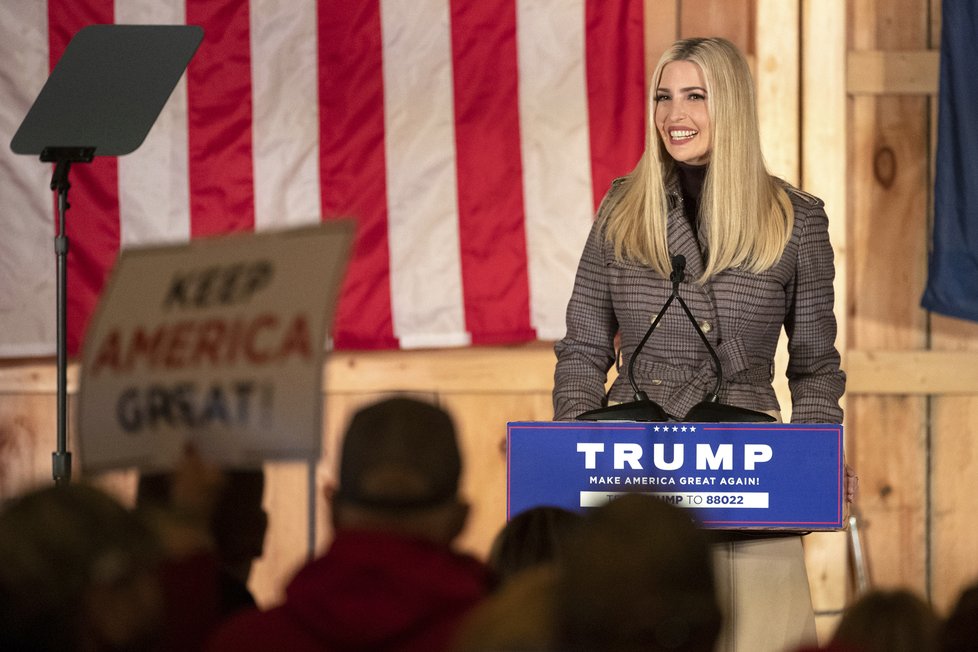 Ivanka Trumpová během prezidentské kampaně svého otce