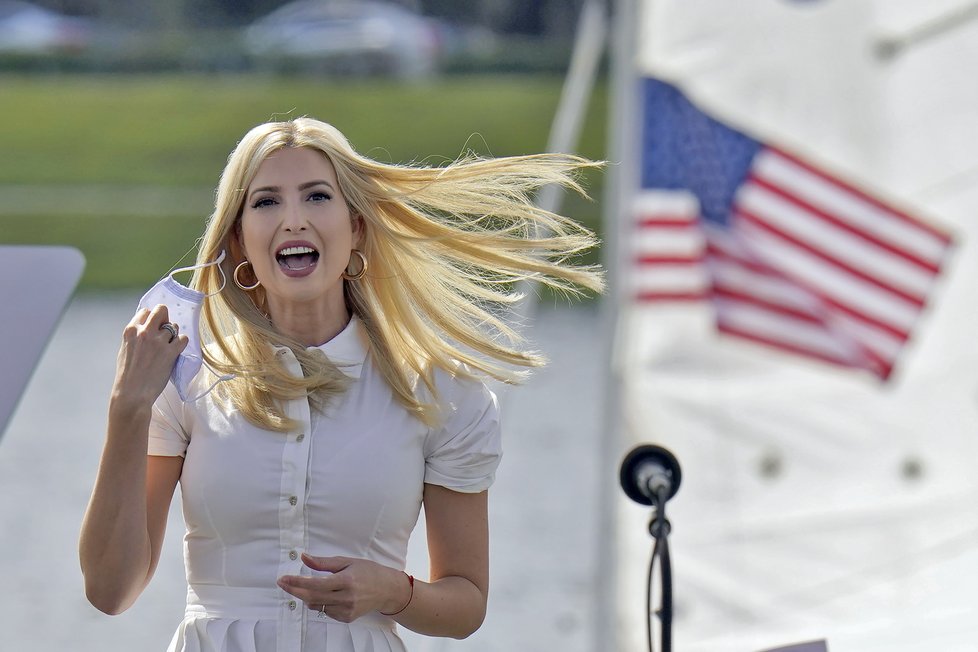 Ivanka Trumpová během prezidentské kampaně svého otce