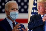 Vzpurný Trump odhodil roušku, to Biden musí dodržovat všechny restrikce – dohlíží na něj manželka.