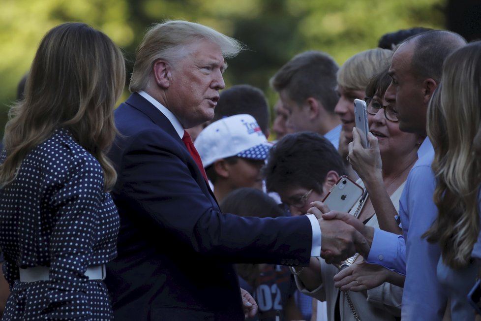 Prezident USA Donald Trump s manželkou Melanií