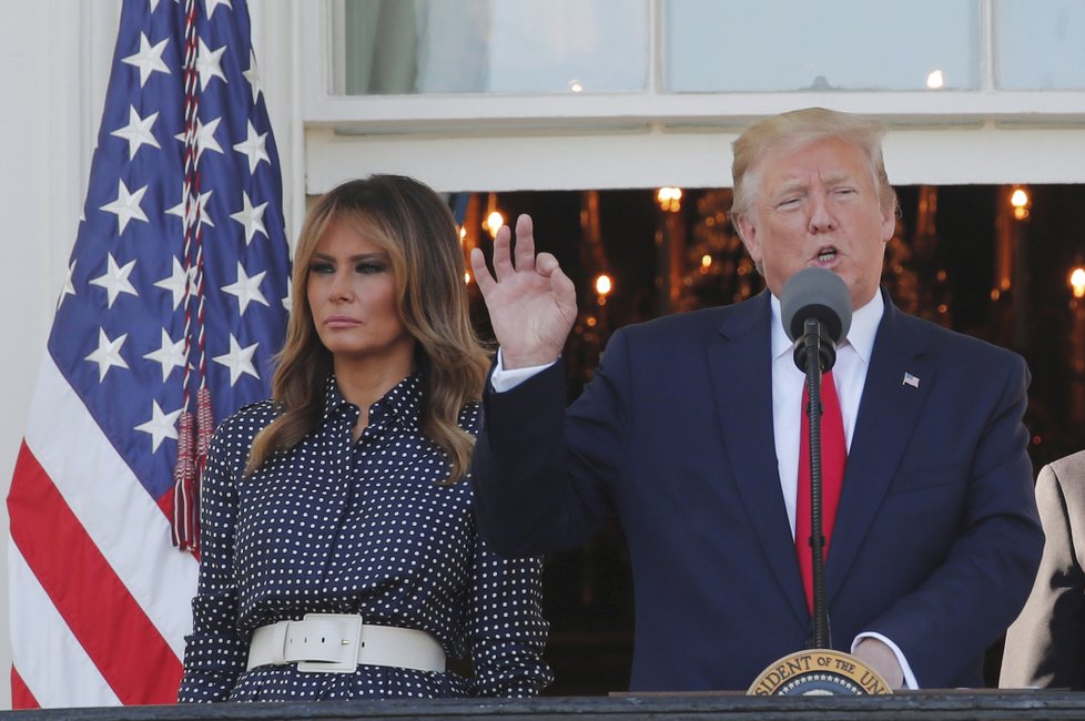 Prezident USA Donald Trump s manželkou Melanií