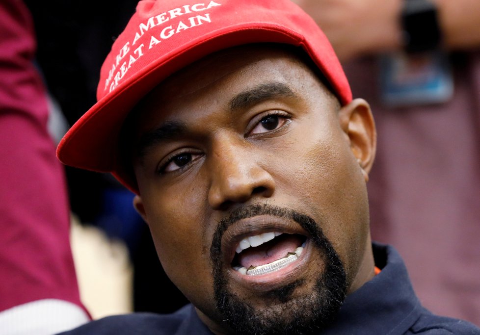 Americký rapper Kanye West.