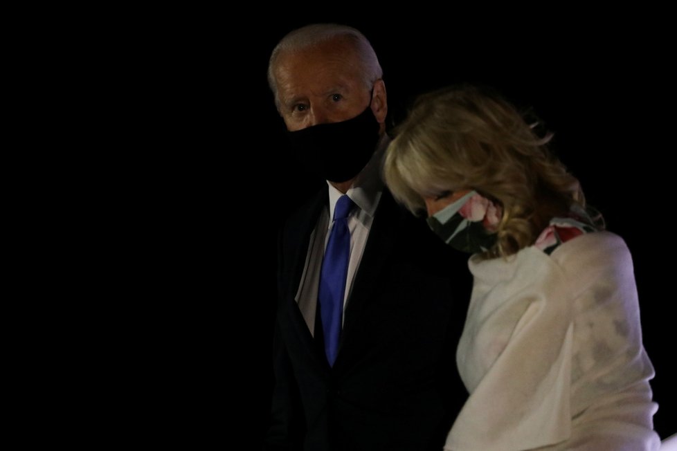 Prezidentská debata: Joe Biden s manželkou Jill, (23,10.2020).