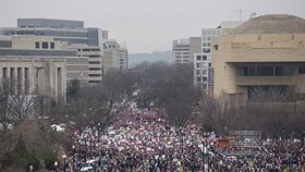 Za práva žen a proti Trumpovi demonstroval v USA přes milion lidí.