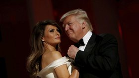 Prezident Donald Trump a první dáma Melania Trumpová