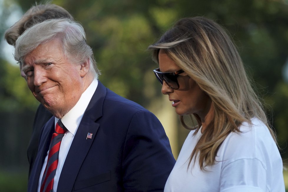 Prezident USA Donald Trump s manželkou Melanií