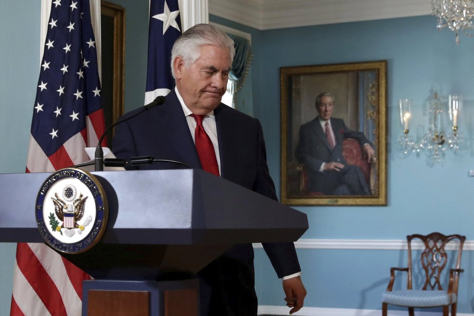 Americký ministr zahraničí Rex Tillerson.