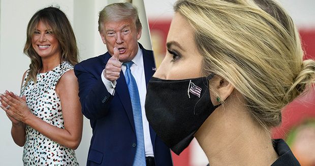 Ivanka Trumpová se předvedla v roušce, kterou si otec odmítá nasadit. Melania zklamala