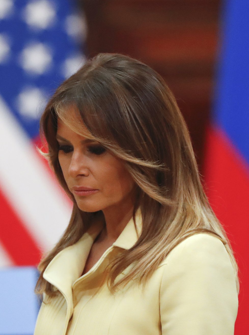 První dáma USA Melania Trumpová po setkání s Putinem jen těžko skrývala šok a zděšení.