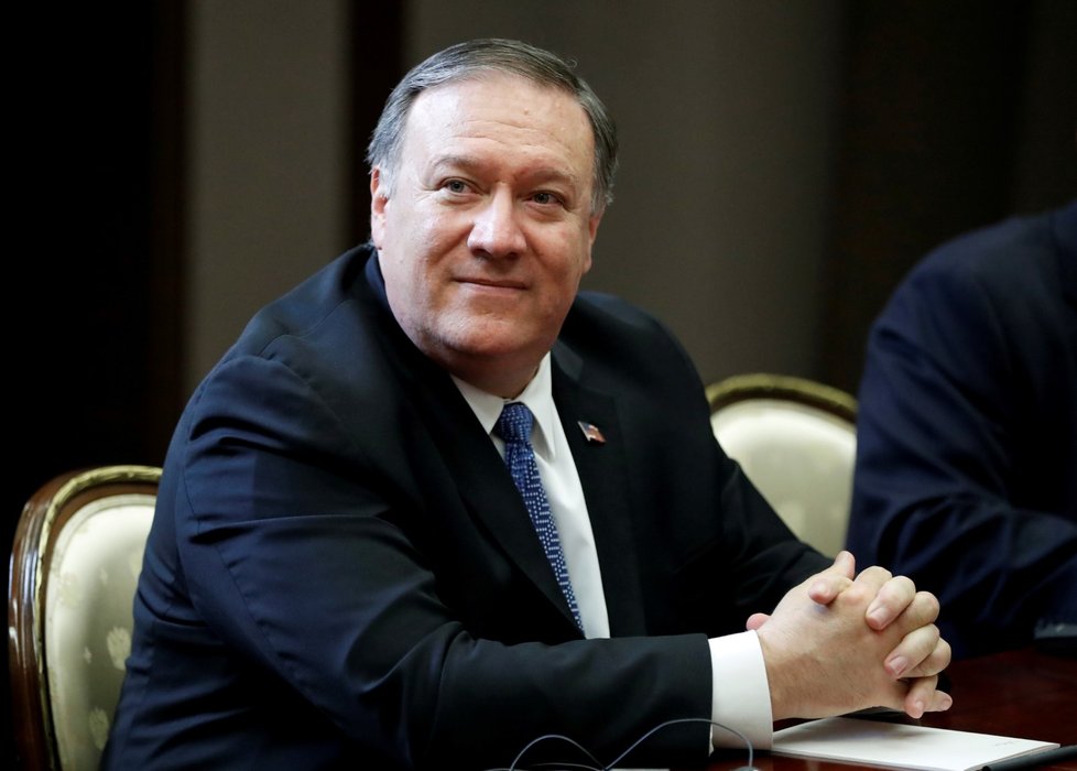 Americký ministr zahraničních věcí Mike Pompeo na setkání v Soči (14.5.2019)