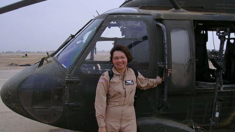 Tammy Duckworthová jako armádní pilotka