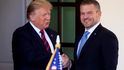 Americký prezident Donald Trump a slovenský premiér Peter Pellegrini