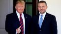 Americký prezident Donald Trump a slovenský premiér Peter Pellegrini