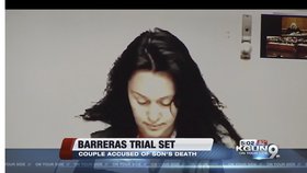 Obviněná Raquel Barrerasová podle obžaloby nečinně přihlížela tomu, jak její syn k smrti hladoví