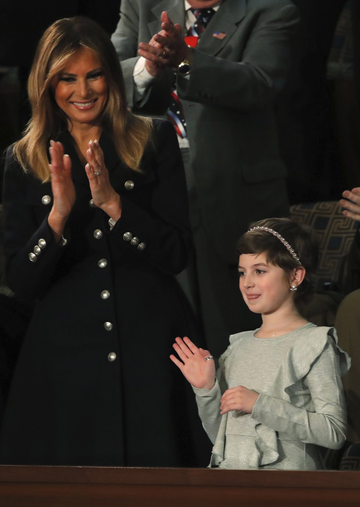 První dáma Melania Trumpová na projevu o stavu Unie, (6.02.2019).