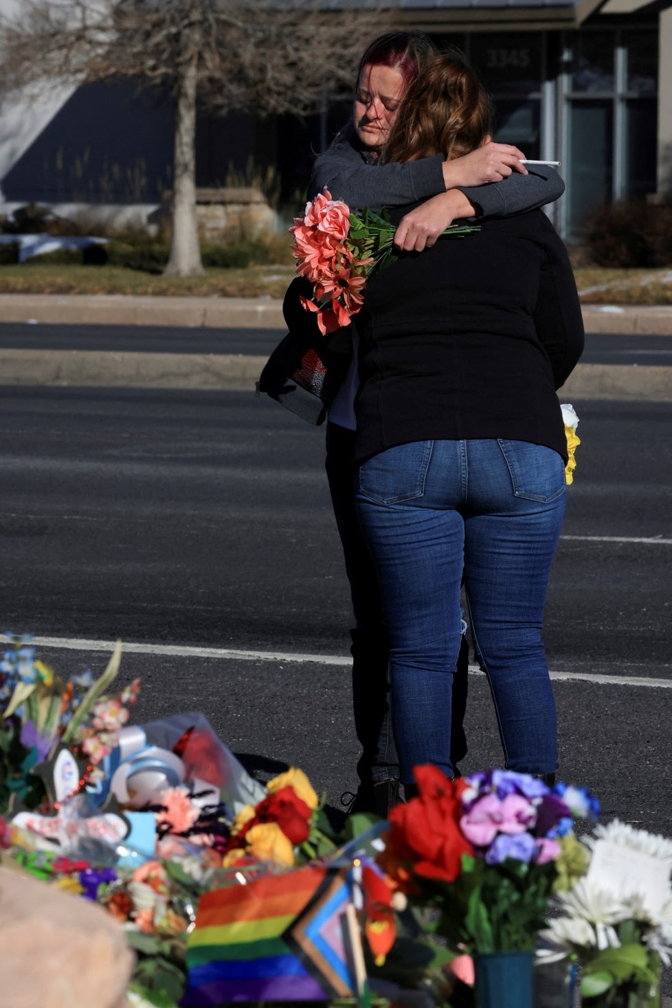 Pieta za oběti střelby v Colorado Springs.