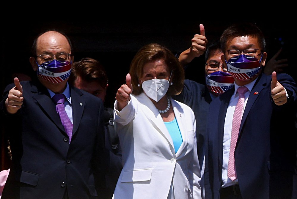 Předsedkyně americké Sněmovny reprezentantů Nancy Pelosiová na Tchaj-wanu. (2.8.2022)