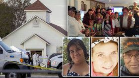Oběti masakru v texaském kostelu