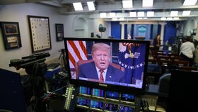 Projev prezidenta Donalda Trumpa vysílaly všechny celostátní televize