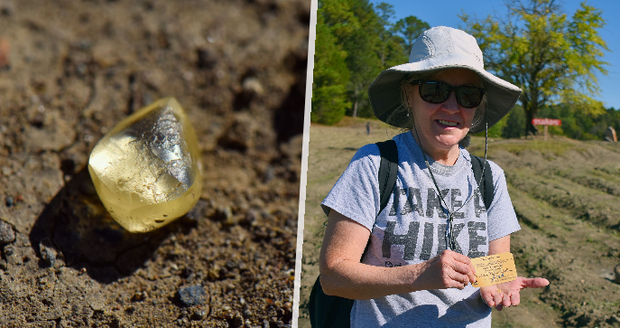 Turistka našla na túře krásný žlutý kamínek: Vyklubal se z něj diamant za 657 tisíc!