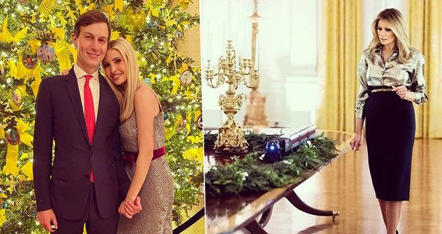 Ivanka Trumpová v šatech za 60 tisíc „očíhla“, jak se maceše povedla vánoční výzdoba