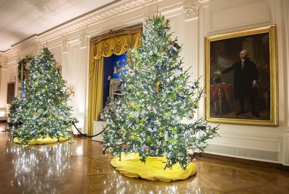 Vánoční výzdoba Bílého domu.
