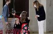 První dáma USA Melania Trumpová na předvánočním setkání s dětmi vojáků, (8.12.2020).