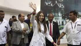 Prozatímní první dáma Venezuely Fabiana Rosalesová.