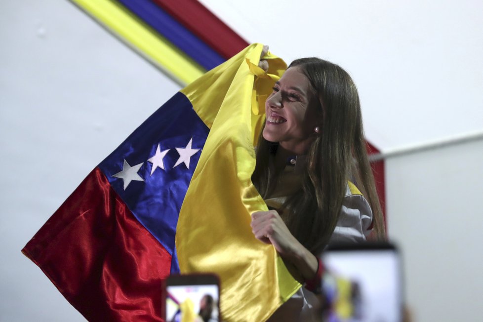 Prozatímní první dáma Venezuely Fabiana Rosalesová.
