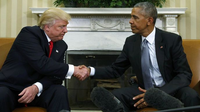 Donald Trump a Barack Obama