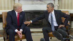 Donald Trump a Barack Obama