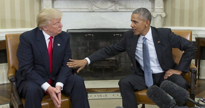 Donald Trump a Barrack Obama