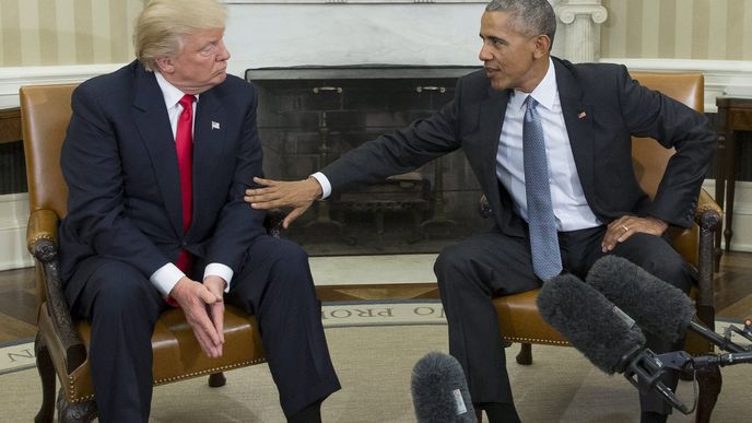 Donald Trump a Barrack Obama