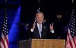 Zvolený prezident Joe Biden při vítězném projevu ve Wilmingtonu