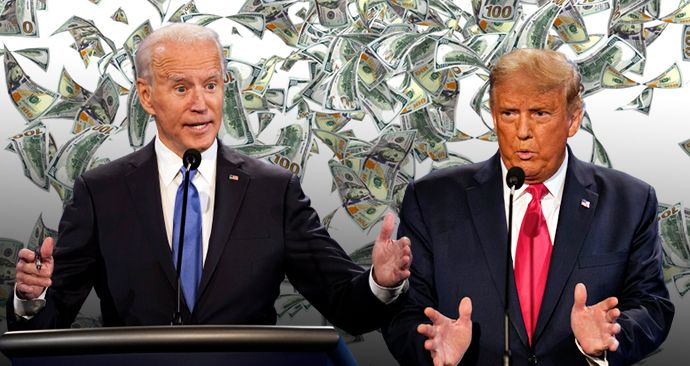 Joe Biden může utrácet víc než Trump.