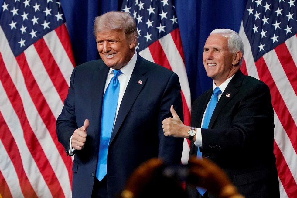 Trump a Pence, obhajující dvojka