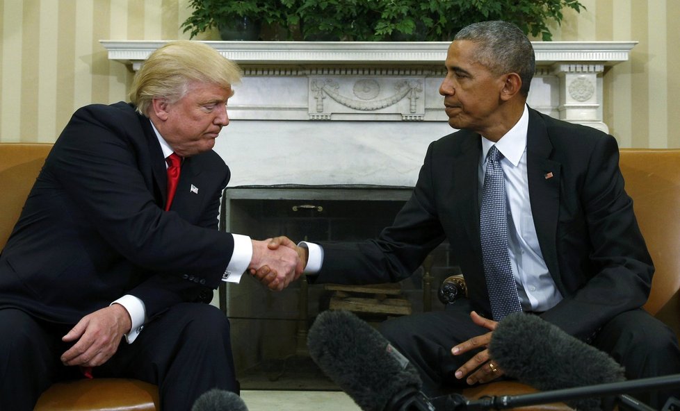 Donald Trump a Barack Obama