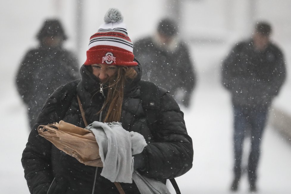Spojené státy svírá zima, v některých oblastech bylo chladněji než na Antarktidě (31. 1. 2019).