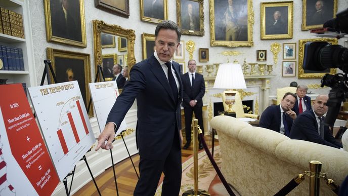 Generální tajemník NATO Mark Rutte neustále ujišťuje amerického prezidenta Donalda Trumpa o pozitivním pokroku v alianci. Generální tajemník NATO Mark Rutte neustále ujišťuje amerického prezidenta Donalda Trumpa o pozitivním pokroku v alianci.