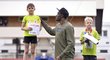Olympijský rekordman Usain Bolt předal v Praze dětem medaile